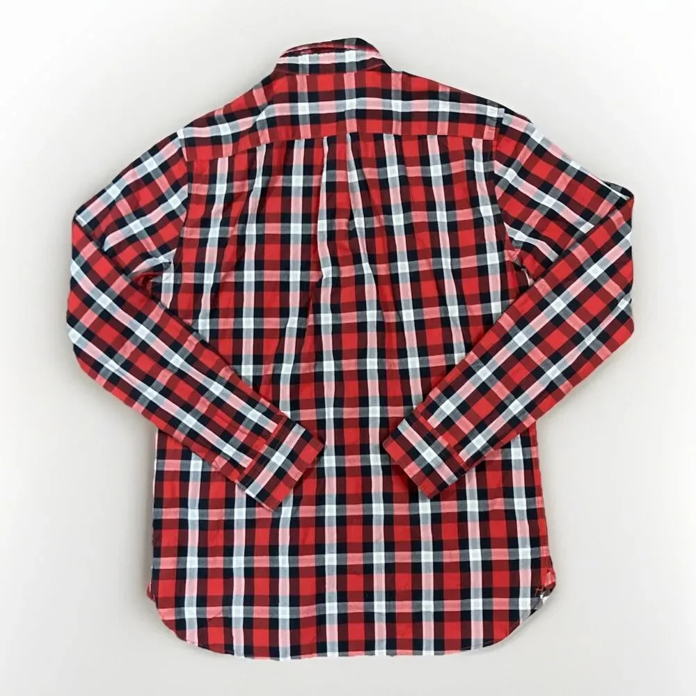 Levis Classic Red Black Checked Long Sleeve Shirt Size M